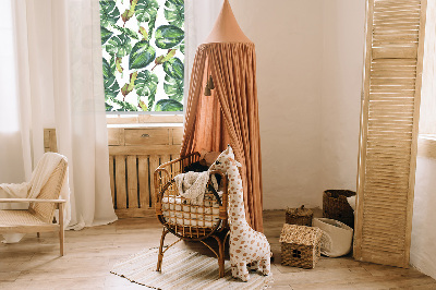 Rollo Fenster in tropischen Pflanzen