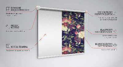 Rollo Fenster blumen