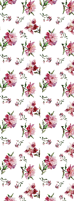 Fensterrollo innen in Rosa mit Blume