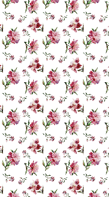 Fensterrollo innen in Rosa mit Blume