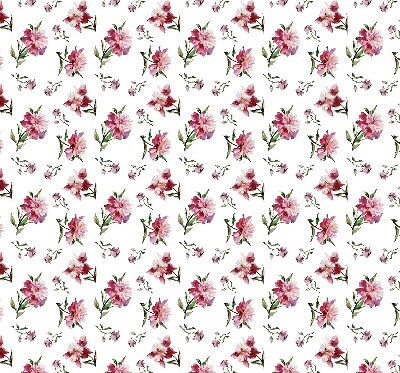 Fensterrollo innen in Rosa mit Blume
