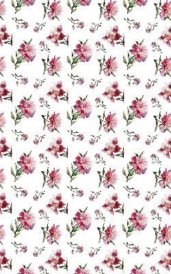 Fensterrollo innen in Rosa mit Blume