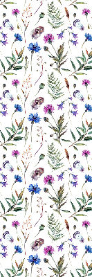 Rollo Fenster in bunten Blumen