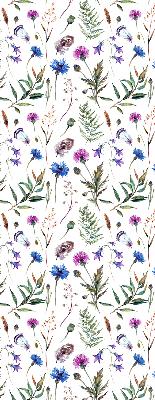 Rollo Fenster in bunten Blumen