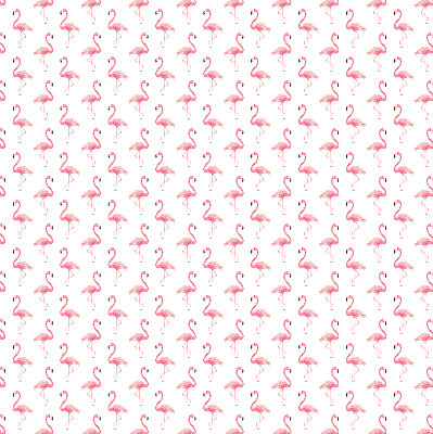 Fensterrollo mit Flamingo-Motiv