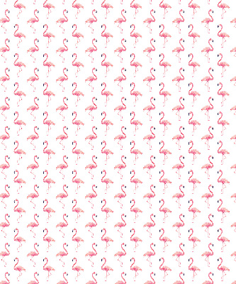 Fensterrollo mit Flamingo-Motiv