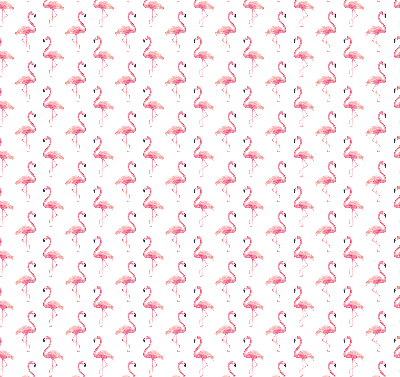 Fensterrollo mit Flamingo-Motiv