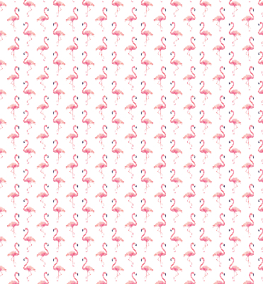 Fensterrollo mit Flamingo-Motiv