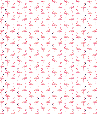 Fensterrollo mit Flamingo-Motiv