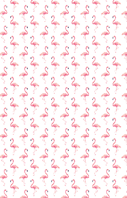 Fensterrollo mit Flamingo-Motiv
