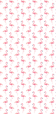 Fensterrollo mit Flamingo-Motiv