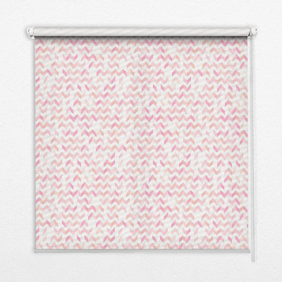 Rollofenster mit pinken Auf- und Abwärtspfeilen