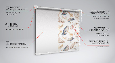 Fensterrollo innen blätter
