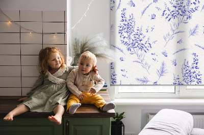 Rollo Fenster in lila