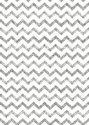 Fensterrollo für innen in grauer Farbe mit horizontalem Zickzackmuster