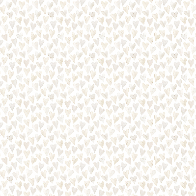 Fensterrollo in Beige mit Herzen