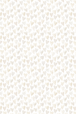 Fensterrollo in Beige mit Herzen