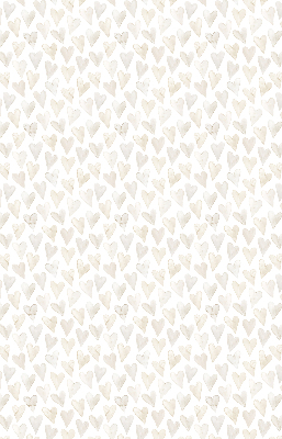 Fensterrollo in Beige mit Herzen