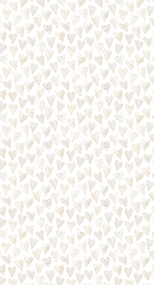 Fensterrollo in Beige mit Herzen