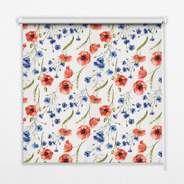 Fensterrollo innen mohn