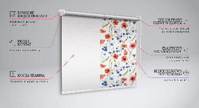 Fensterrollo innen mohn
