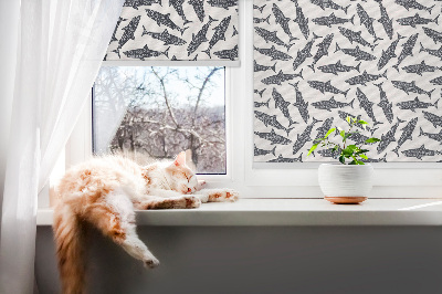 Fensterrollo innen für Haie