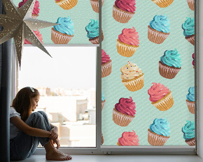 Fensterrollo Cupcakes