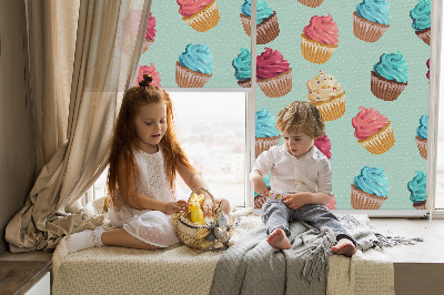 Fensterrollo Cupcakes