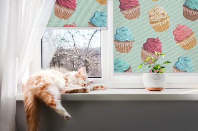 Fensterrollo Cupcakes