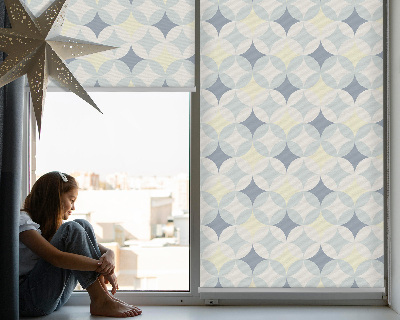 Fensterrollo innen in Bunte Sterne