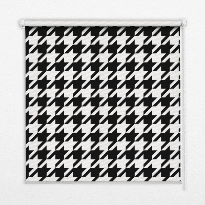 Fensterrollo mit geometrischem Muster