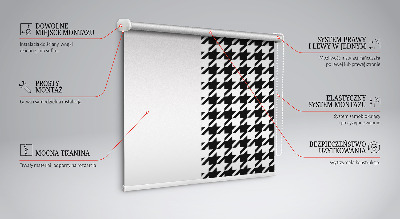 Fensterrollo mit geometrischem Muster