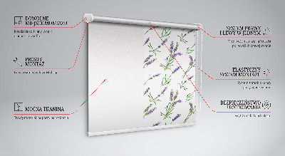Fensterrollo innen in Lavendel