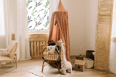 Fensterrollo innen in Lavendel