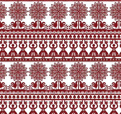 Fensterrollo in braunem Muster
