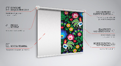 Fensterrollo innen in bunten Farben