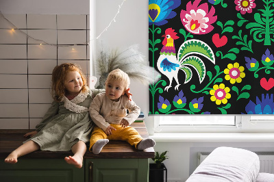 Fensterrollo innen in bunten Farben