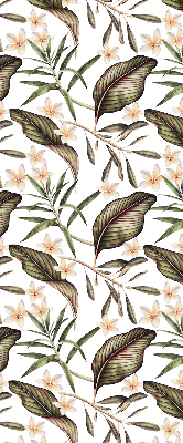 Fensterrollo mit Blumenmotiv und Stielen