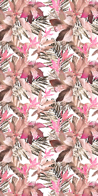 Fensterrollo in Rosa mit Blütenmuster