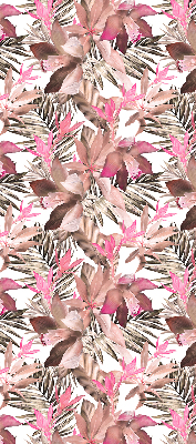 Fensterrollo in Rosa mit Blütenmuster