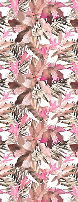 Fensterrollo in Rosa mit Blütenmuster