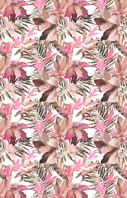 Fensterrollo in Rosa mit Blütenmuster