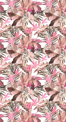 Fensterrollo in Rosa mit Blütenmuster