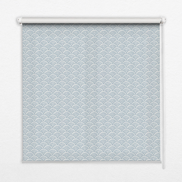 Fensterrollo innen in Halbkreisform