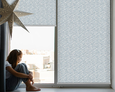 Fensterrollo innen in Halbkreisform