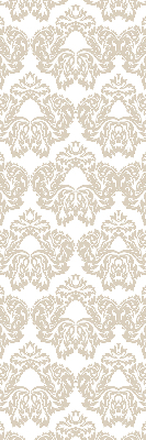 Fensterrollo innen in Beige mit Muster