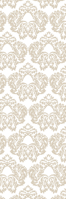Fensterrollo innen in Beige mit Muster