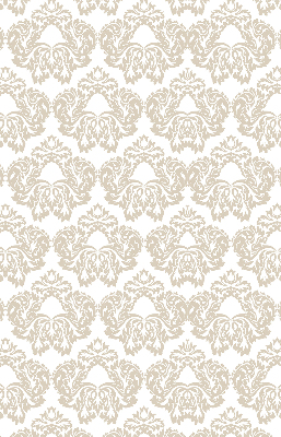 Fensterrollo innen in Beige mit Muster