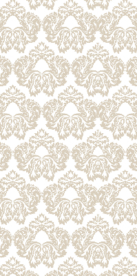 Fensterrollo innen in Beige mit Muster