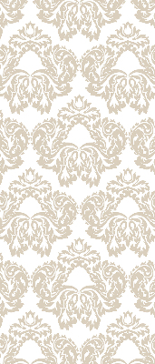 Fensterrollo innen in Beige mit Muster